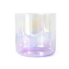 7 inch B Note Crown Chakra Purple Gradient Alchemy Quartz Crystal Singing Bowl
