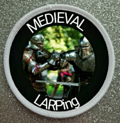 3'' Medieval Larping Sublimation Iron / Sew Patch Badge Live Action Role Play