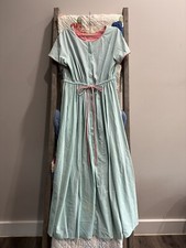Vintage 1970s Vanity Fair Zipper Robe House Coat With Crystals Size S