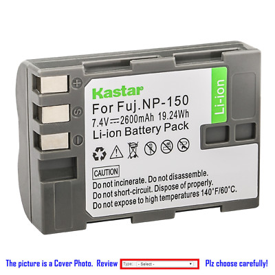 Kastar Replacement Battery for Fujifilm NP-150 NP150 FNP150 & Fuji BC-150 BC150