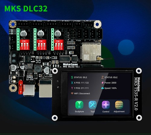 Pour Makerbase MKS DLC32 carte de commande imprimante 3D carte mère gravure laser CNC - Photo 9/12
