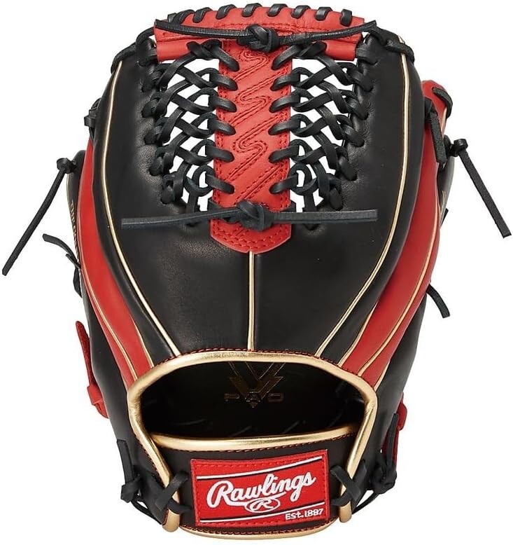 Rawlings GRXFHTCALR HYPER TECH COLOR DORADO 12 Negro/Escarlata Ambas Manos