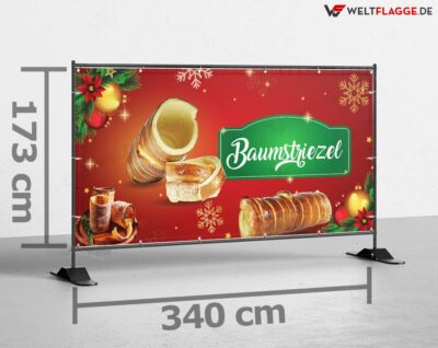 Weihnachtsbäume Bauzaunbanner – Auffällige Bauzaunplane Für Werbung