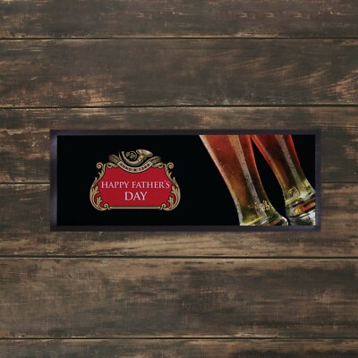 FATHERS DAY BEER LABEL BAR RUNNER DAD GREAT GIFT IDEA L&S PRINTS