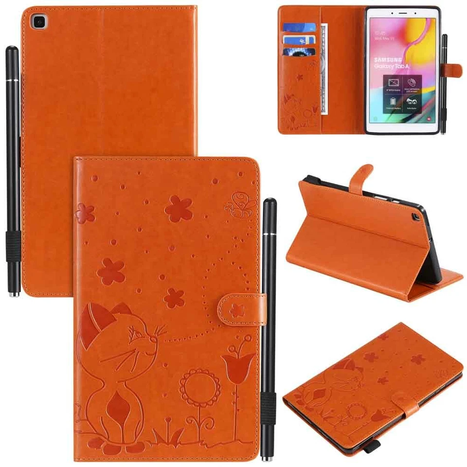 For Samsung Tab A 10.1" 8.0" T510 T580 T290 T590 Stand Flip Leather Case Cover - Image 2 of 4