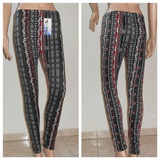 Damen Thermo- Leggings,Treggings,Hose,Leggins,Shabby,Norweger Muster S-M  36-38