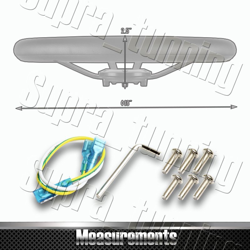 Chrome 3Spoke WPower 18" Dark Wood Grip 5Hole Aluminum Vintage