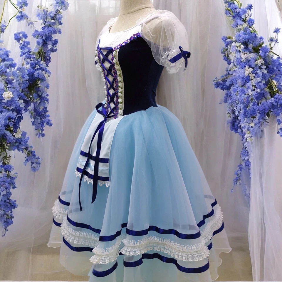 Romantic stretch Ballet Tutu tulle professional adult  Girls custom ballerina - Image 4 of 4