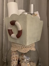 Badezimmer Ablage für Kleinteile, Holz mit Rettungsring, Süß & praktisch🛟