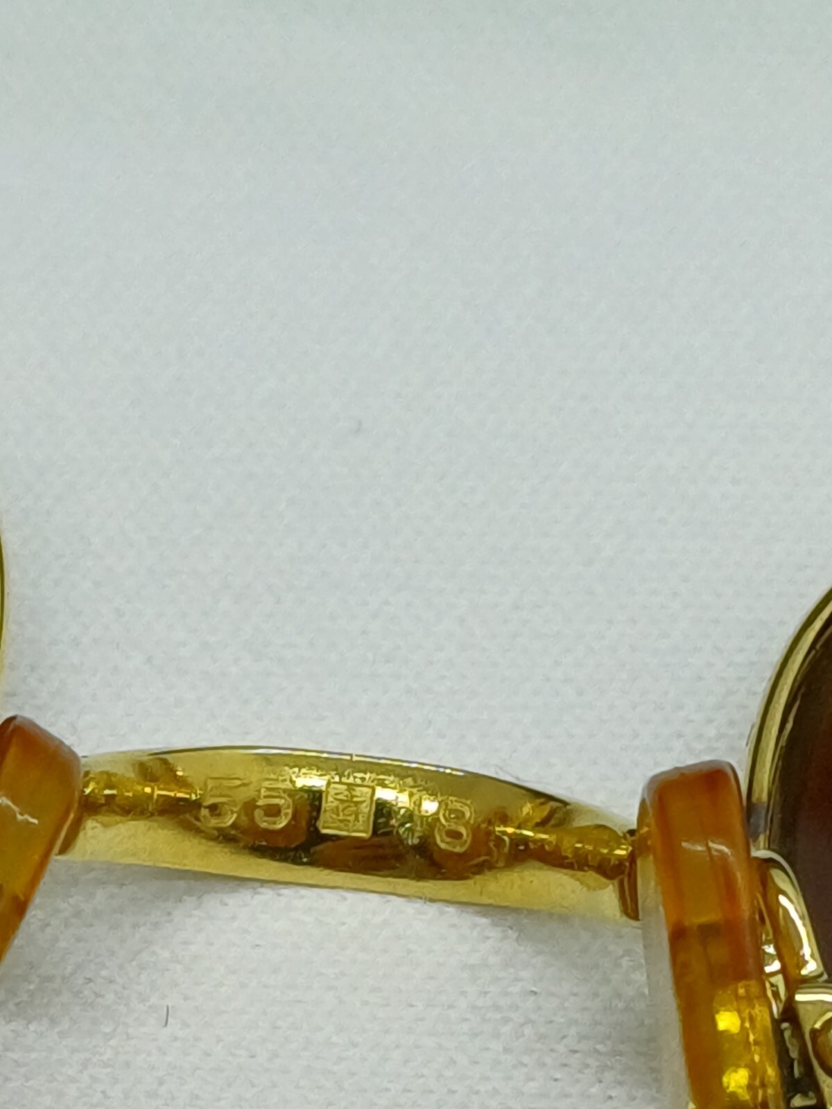 RARE VINTAGE CARTIER MONTAIGNE HALF FRAME GOLD BROWN LENSES FRANCE SUNGLASSES image 9
