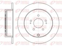 Remsa 2X Bremsscheibe Hinten Ø302 Mm Voll FüR Mitsubishi Outlander II Cw_W 2.2