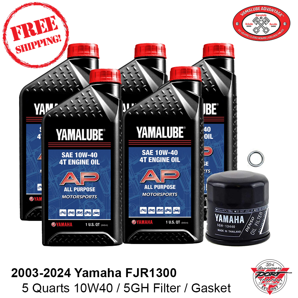 OEM 2003-2024 Yamaha FJR 1300 FJR1300A/AS/AE/ES Oil Change Kit