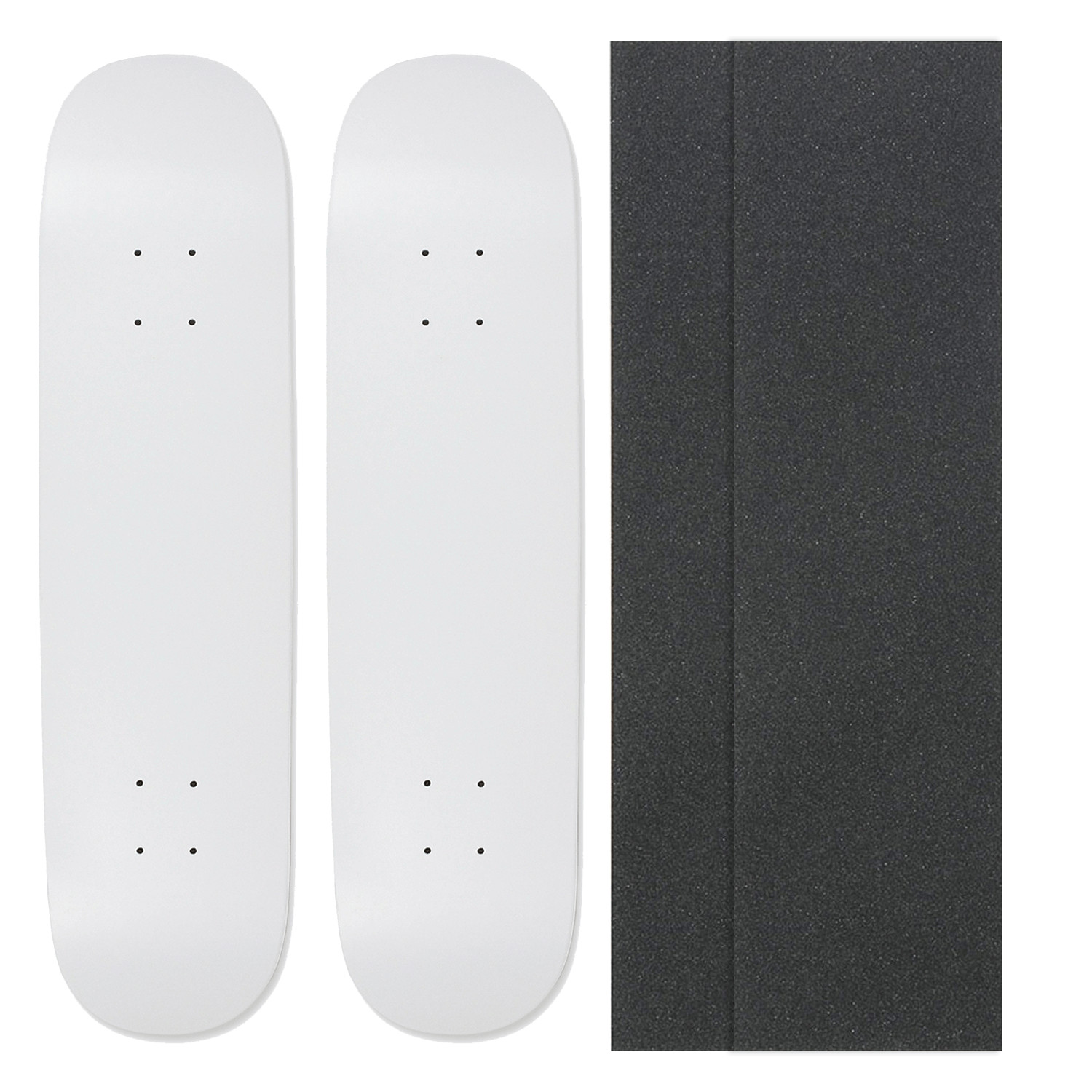 Decks - 8 In - Dip White W/jessup Grip