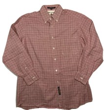 Tommy Hilfiger Check Button Up Long Sleeve Shirt Size Mens 15.5 33