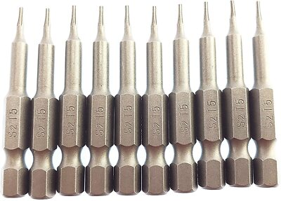 Torx T5 Screwdriver Drill Power Bit 10 Pack