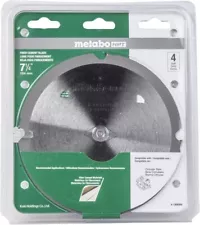 Metabo HPT 18008M 7-1/4” x 4T Fiber Cement Saw Blade