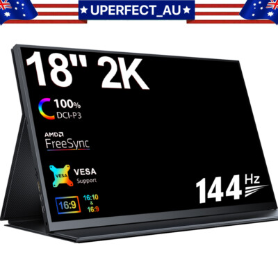 144HZ 2K Ultra Slim HDR Portable Monitor QHD IPS 2560