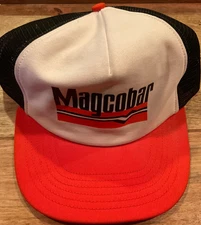 VINTAGE MAGCOBAR TRUCKER HAT J.F. BEAVER MESH SNAPBACK ( MENS OS ) PREOWNED
