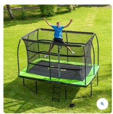 Thorpe 12x8 Ft Rectangular Trampoline With Safety Net (no Ladder)