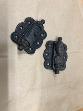 Ancienne charnière de porte écran à ressort victorienne Eastlake en fonte avec ressorts de travail