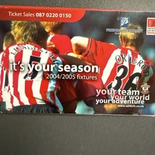Southampton(Fixture List Card Barclays Premiership 2004/05)