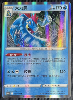 Feraligatr 029/132 Holo Pokemon S-Chinese SWSH Nine Colors