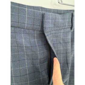 Free People Saturn Bubble Mini Skirt Plaid Blue Academia NWOT - Size 10