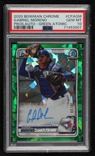2020 Bowman Chrome Green Atomic Refractor 78/99 Gabriel Moreno PSA 10 Auto pb9