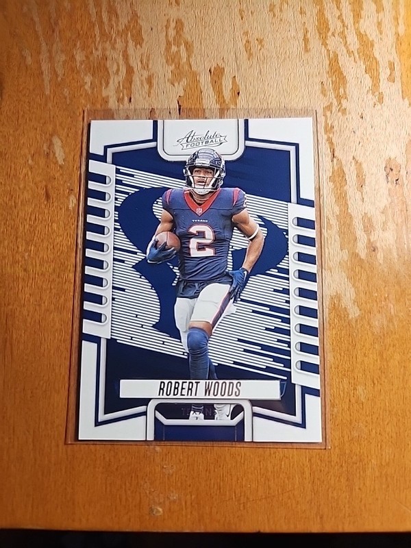Football Card Single Robert Woods 2023 Panini Absolute #82 Texans NM NFL C570