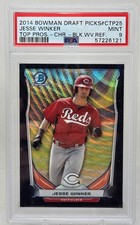 2014 Bowman Chrome Black Refractor JESSE WINKER Pop 1 RC CARD PSA 9 MINT