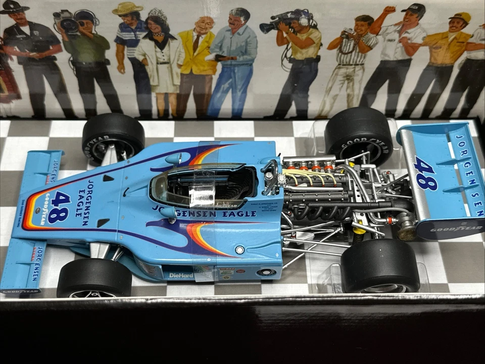 AAR EAGLE #48 GANADOR INDIANAPOLIS 500 1975 1/18 CARRUSEL 1 4701 DIECAST Foto 3 de 4