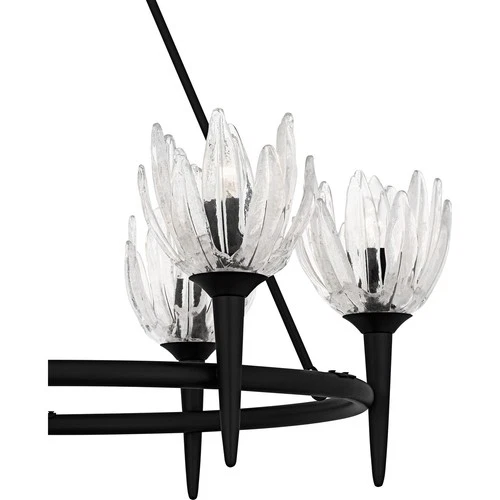 Matte Black  Chandelier from the Shea Collection - Picture 5 of 6
