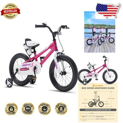 Kids Bike 12'' Fuchsia Alloy Steel Freestyle EZ Balance 95% Assembled