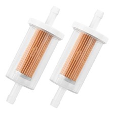2PCS Inline Fuel Filter 1/4" High Flow Gas Filter