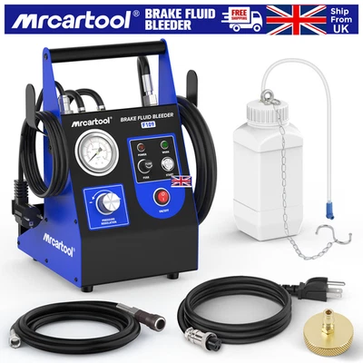 220V Electric Brake Fluid Bleeder Kit Pulsating Brake Oil Exchange Machine UK - Image 1 of 4
