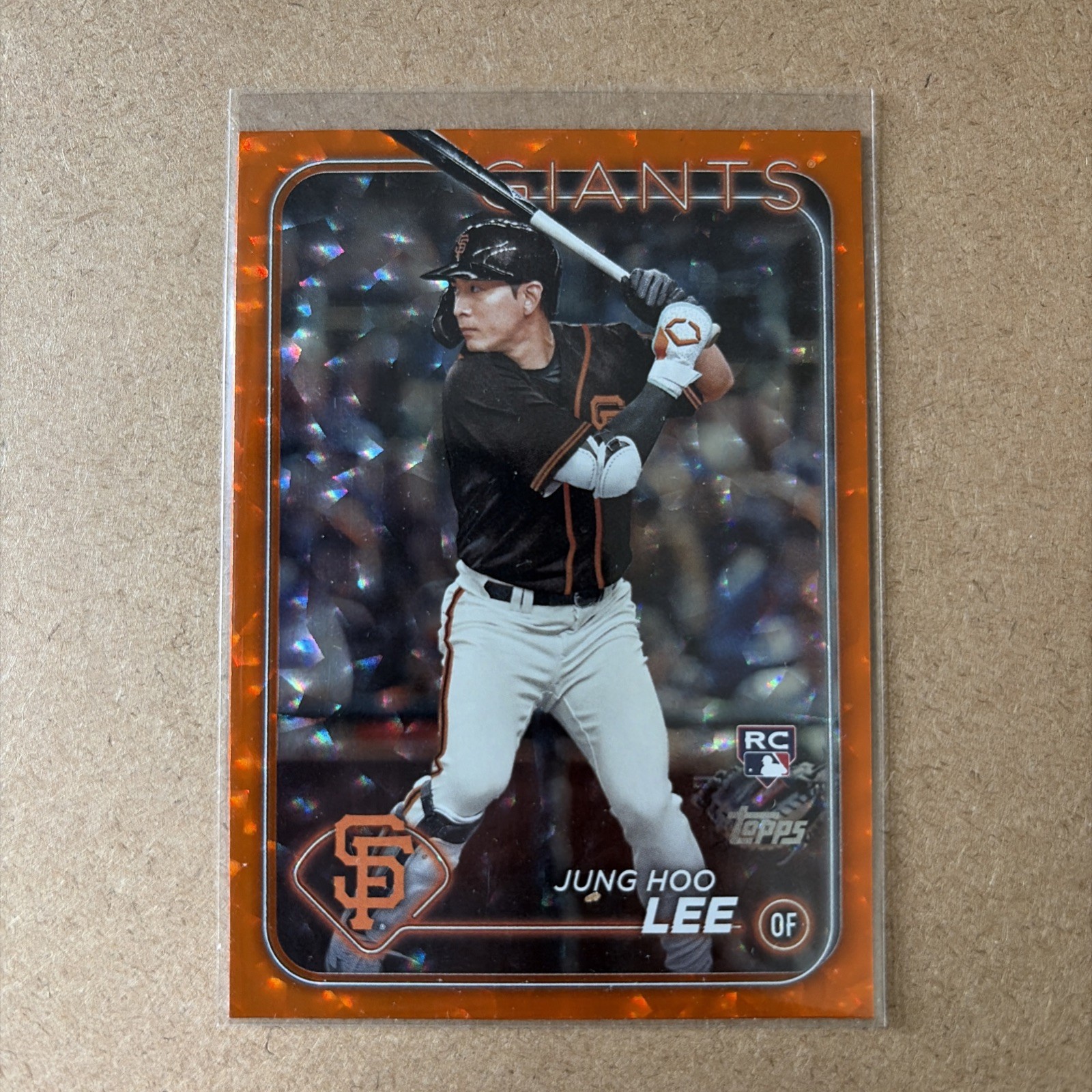 2024 Topps Series 2 #691 Jung Hoo Lee Rookie Orange Crackle Foil /299 SF Giants