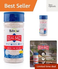 Real Sea Salt - Natural Unrefined Gluten Free Fine, 10 Ounce Shaker 1 Pack