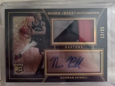 2015 Black Gold Rookie Jersey Autograph PRIME  /25  NORMAN POWELL #28 Auto RC!!
