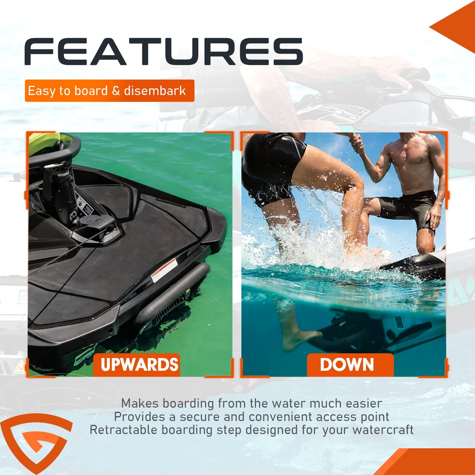 295100869 Fits for Sea-Doo RXT RXT-X GTI SE GTR WAKE PRO RXP-X Boarding Ladder