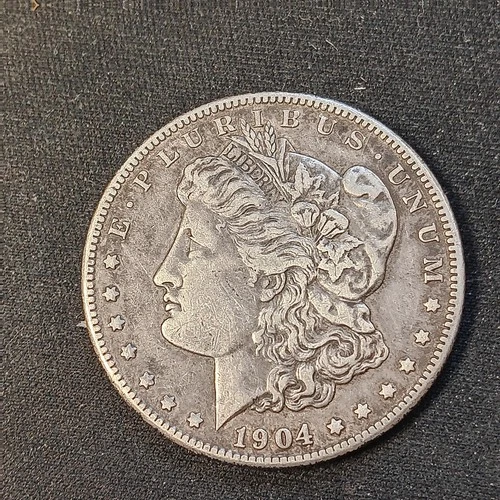 1904-S Morgan Silver Dollar VF/XF Detail. Minor Scraches on Cheek. Great Details