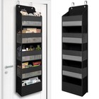 Over Door Organizer with 5 Large Pockets, Heavy Duty Hanging Organizer Storag...