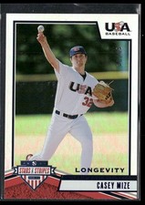 2019 Panini Stars Stripes USA Baseball #70 Casey Mize  Base Sapphire #/49
