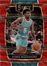 2021-22 Panini Select #37 James Bouknight Red Wave Prizms Charlotte Hornets