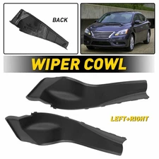 ONE Pair Corner Windshield Wiper Cover Trim for Nissan Cowl Altima 2013-2016 USA