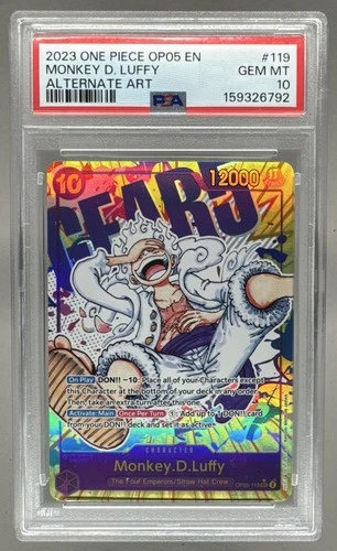 6792 Monkey D. Luffy 2023 One Piece Awakening New Era #OP05-119 Alt Art PSA 10