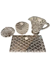 💎 ✨ New In Original Packaging- Fifth Avenue Crystal Creamer & Sugar Set w/Tray