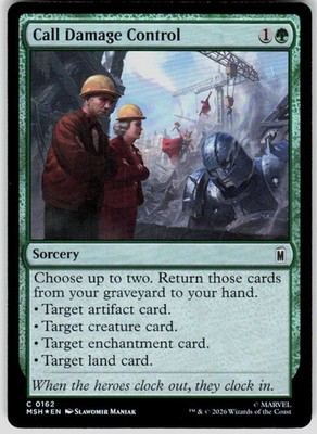 Call Damage Control Foil 162 Marvel Super Heroes Magic the Gathering