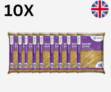 10 x Tarmac Sharp Sand 25KG (250KG)  Building sand - Bulk discount Free Delivery