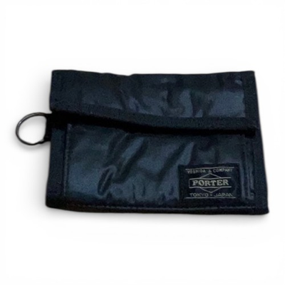 #ad PORTER Yoshida Tanker Trifold Wallet Nylon Black Made in Japan Authentic $74.99