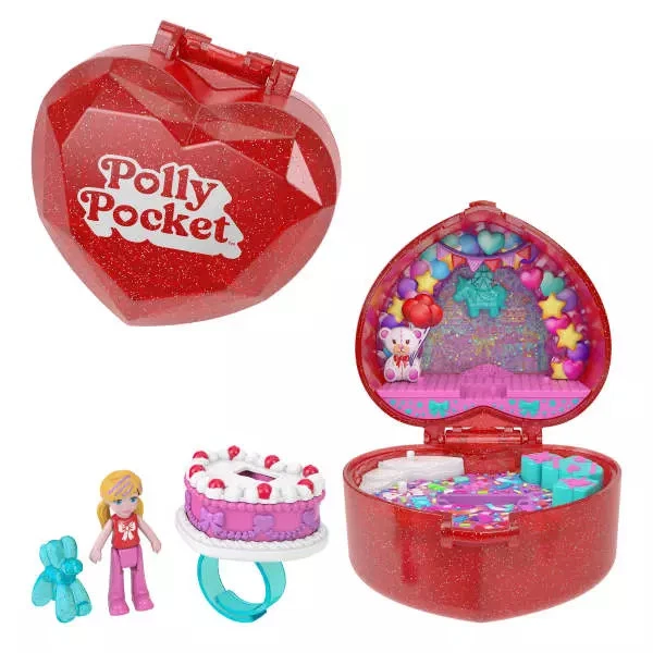 194735315918 Polly Pocket. JGK21 80-lecie Mattel. Rocznicowy zestaw kompaktowy.